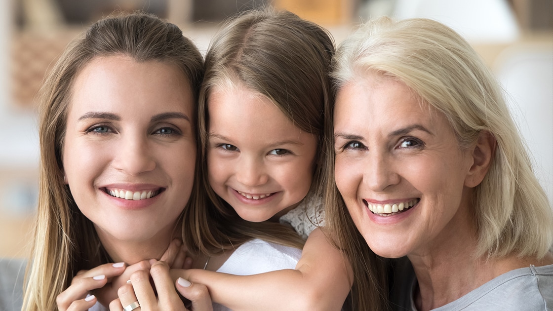 3 generations of beautiful smiles